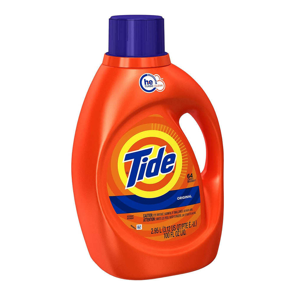Tide Original Scent HE Turbo Clean Laundry Liquid, 100 Oz